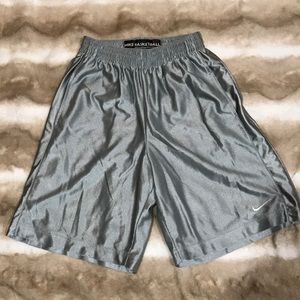 silver nike shorts